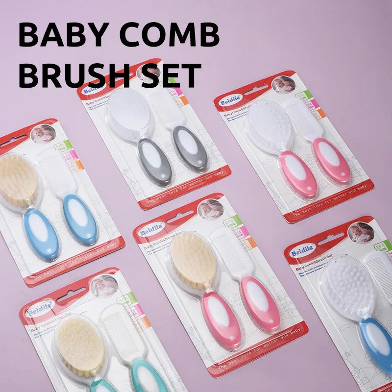 Set Pettine e Spazzola per Bambini con Setole Morbide