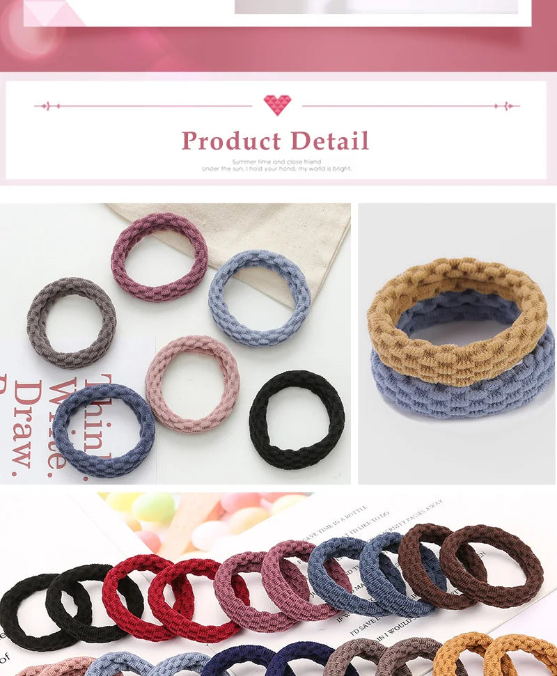 20PCS Donne Ragazze Semplici Fasce elastiche per capelli di base Cravatte Scrunchie Holder Elastici Moda Fascia Accessori per capelli