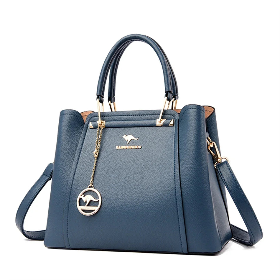 Borsa Donna Grande Capacità in Pelle Microfibra – Shopper Tote con Tracolla | 4 Colori