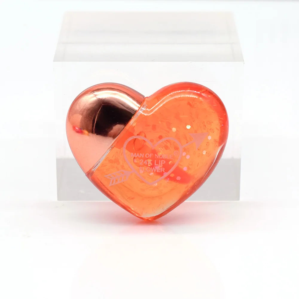Set 24 Lip Gloss con Paillettes – Cuore Colorato, Idratanti & Kawaii