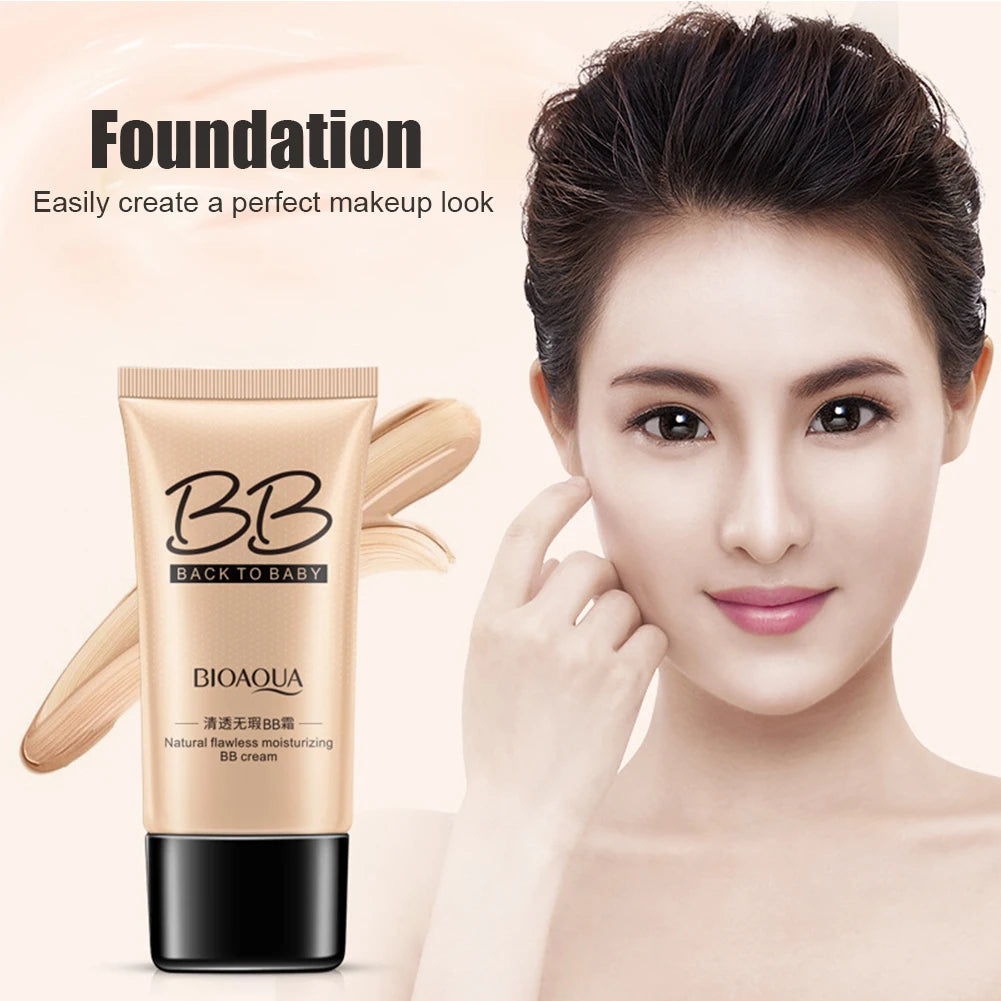 BIOAQUA Fondotinta Liquido BB Cream – Correttore Impermeabile, Illuminante & Sbiancante | Lunga Durata