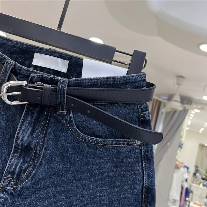 Shorts Denim Vita Alta – Orlo Arrotolato Stile Vintage | 5 Colori | Donna