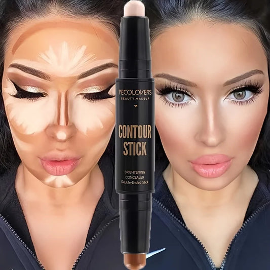 Contour Stick a Doppia Testa – Bronzer & Illuminante per Contouring Naso e Viso