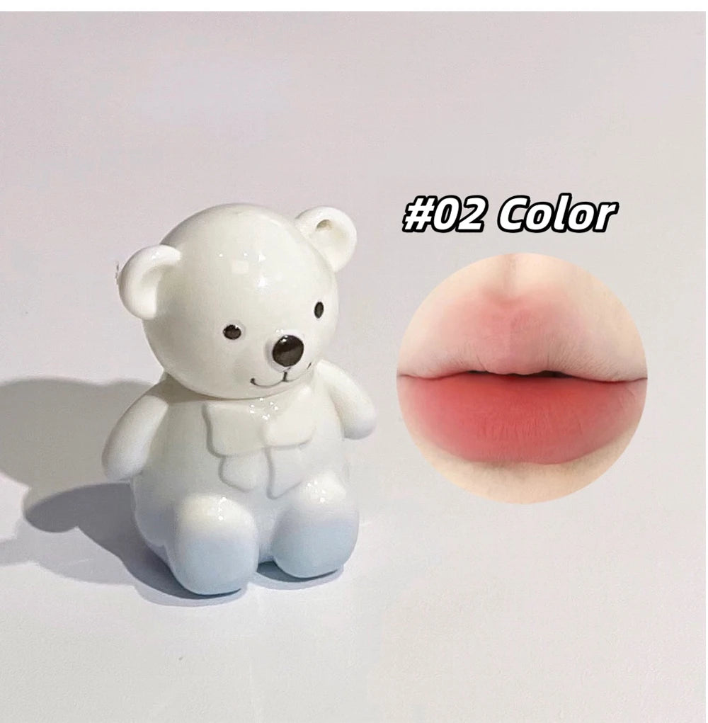 Set Trucco Orso Bear Family – 6 Rossetti Opachi + Specchio + Collana | Regalo