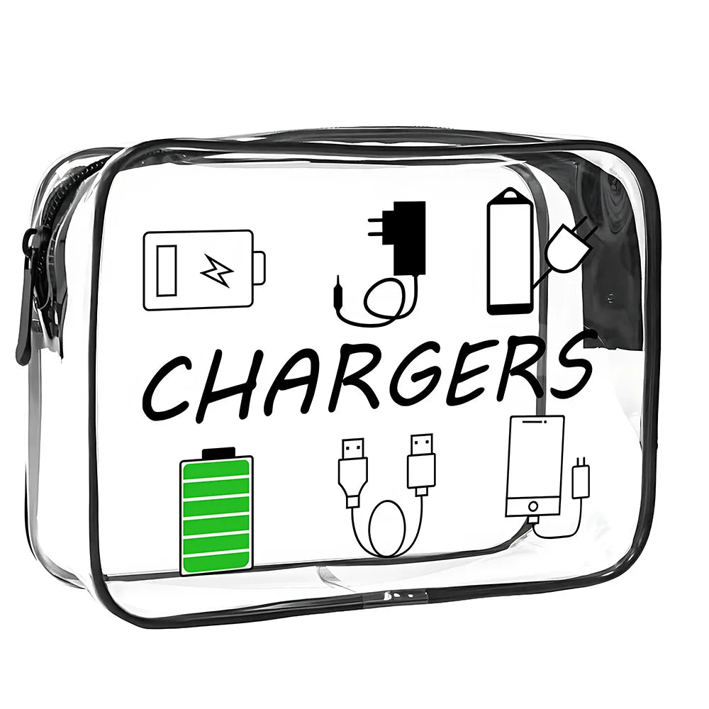 Beauty Bag Trasparente Impermeabile — Organizer Cosmetici da Viaggio