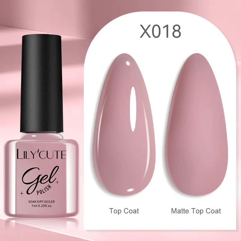 Smalto Gel Semi-Permanente LILYCUTE – 150+ Colori, UV/LED, Lunga Durata 30 Giorni