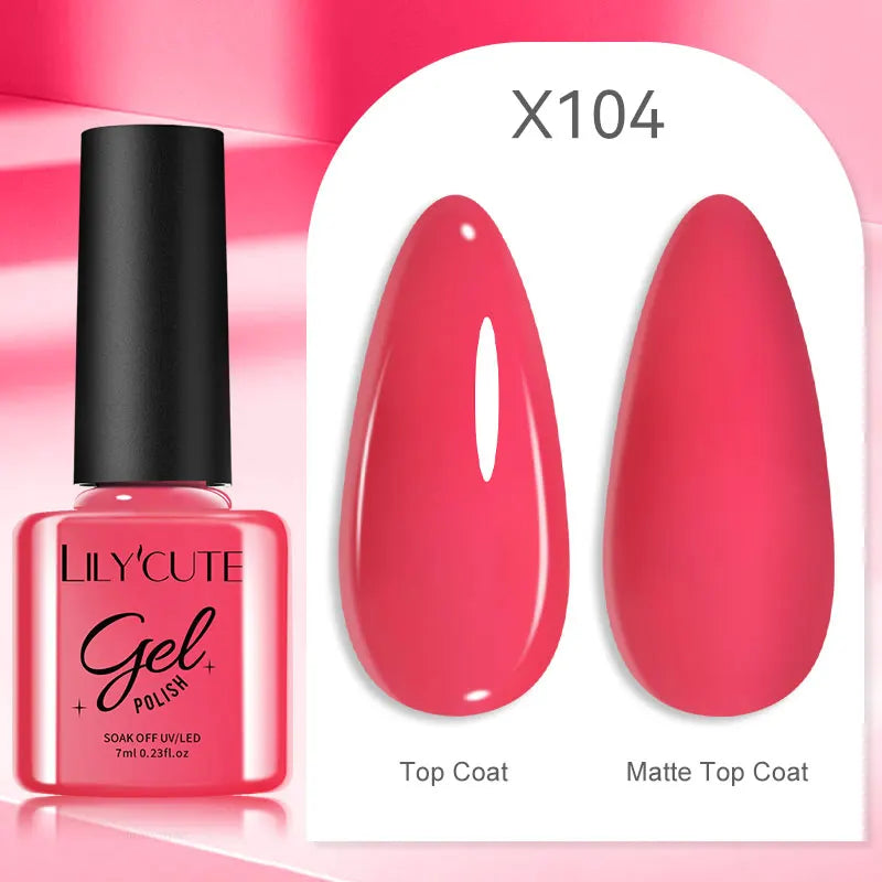 Smalto Gel Semi-Permanente LILYCUTE – 150+ Colori, UV/LED, Lunga Durata 30 Giorni