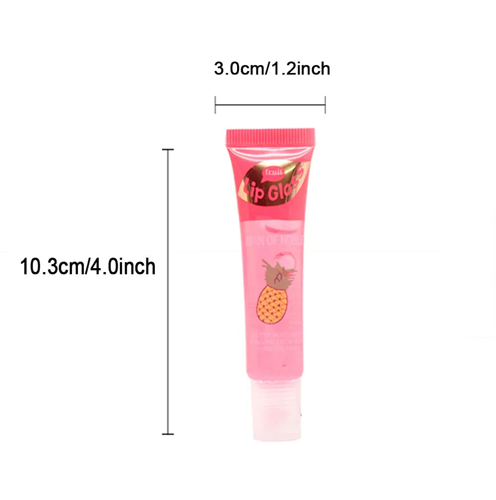 Set 6 Lip Gloss Fruttati – Olio Labbra Rimpolpante Ananas, Fragola & Uva