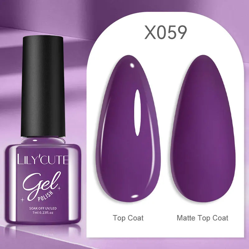 Smalto Gel Semi-Permanente LILYCUTE – 150+ Colori, UV/LED, Lunga Durata 30 Giorni