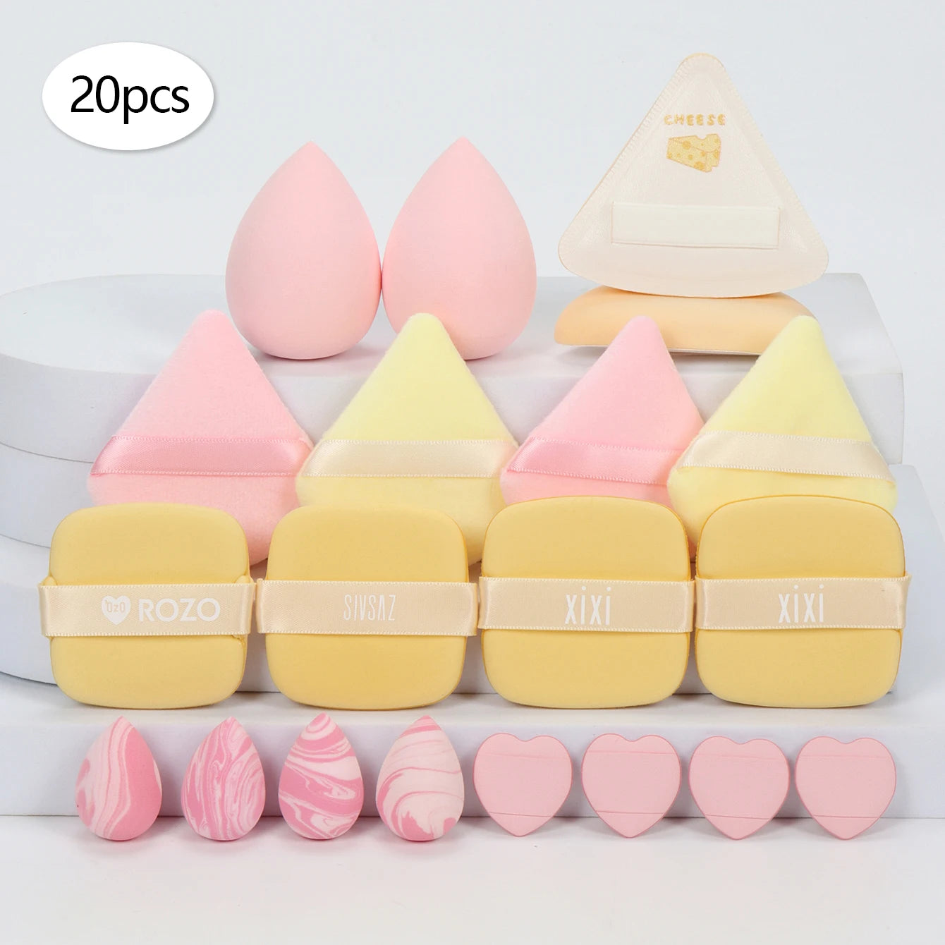 Spugnette Trucco Compresse che si Espandono con l’Acqua – Set da 10 a 50 Pezzi