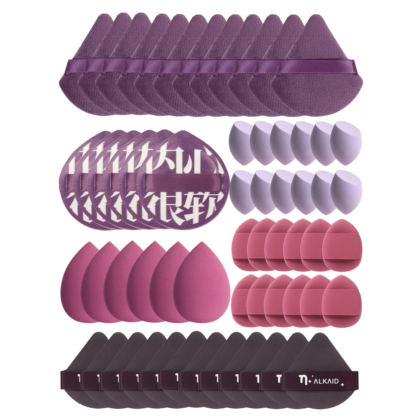 Tamponi per Trucco in Poliuretano 12cm – Set da 10 a 60 Pezzi, BB Cream e Fondotinta