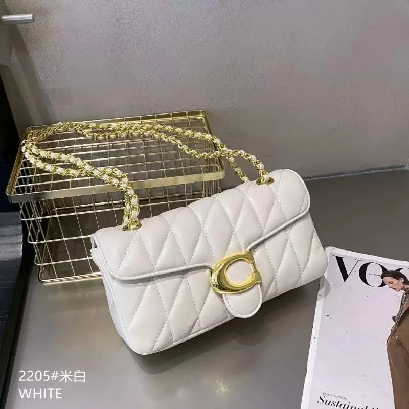 Borsa a tracolla diagonale da donna in pelle di lusso dal design classico, con morbida tracolla regolabile, borsa per tutti i giorni