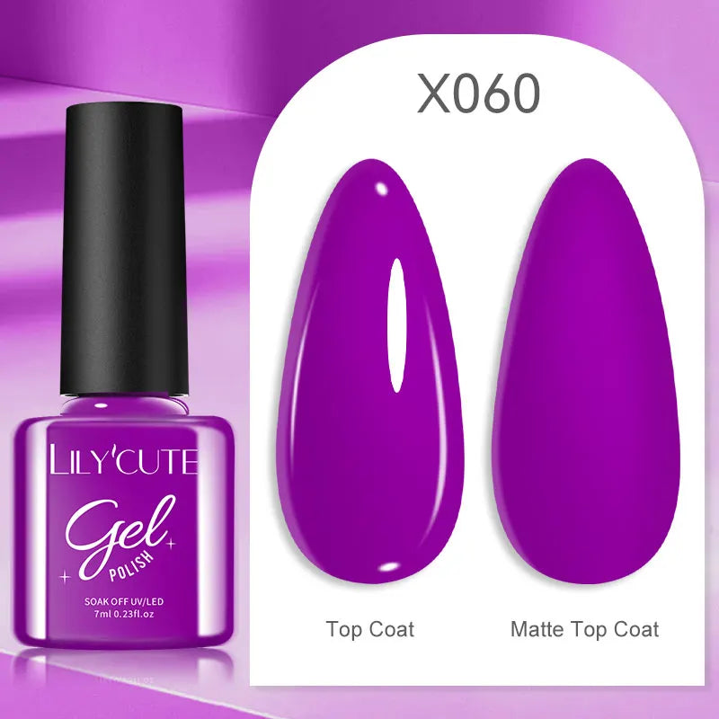 Smalto Gel Semi-Permanente LILYCUTE – 150+ Colori, UV/LED, Lunga Durata 30 Giorni