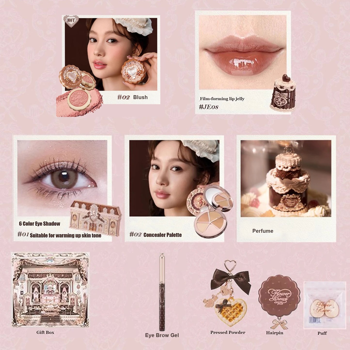 Set Regalo Makeup Flower Knows Sweetie Bear — Tutto in Uno