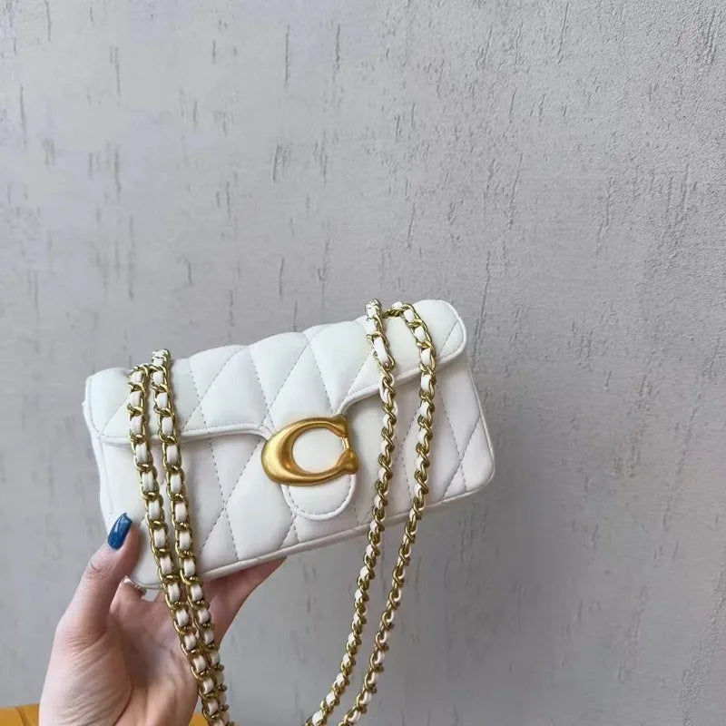 Borsa a tracolla diagonale da donna in pelle di lusso dal design classico, con morbida tracolla regolabile, borsa per tutti i giorni
