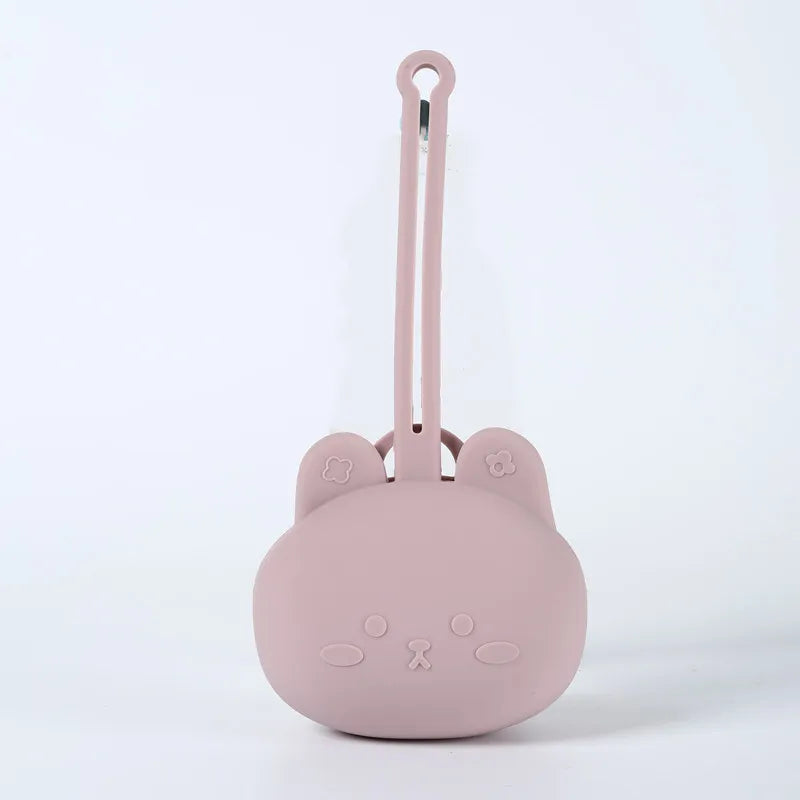 Custodia Porta Ciuccio in Silicone con Cordino Anti-Caduta | 9 Colori