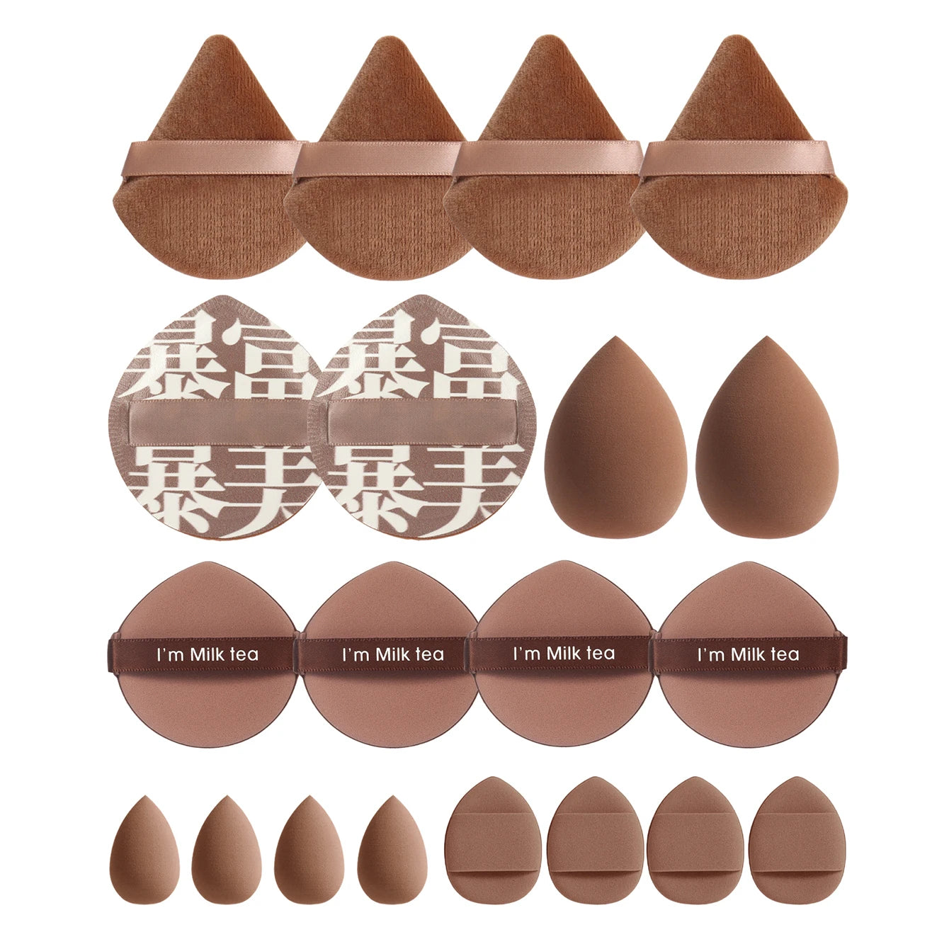 Tamponi per Trucco in Poliuretano 12cm – Set da 10 a 60 Pezzi, BB Cream e Fondotinta