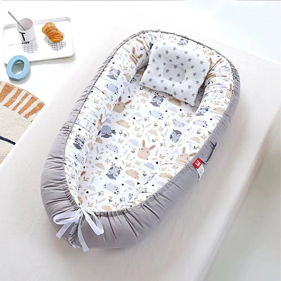 Nido per Neonati in Cotone Traspirante | Culla Portatile nel Letto
