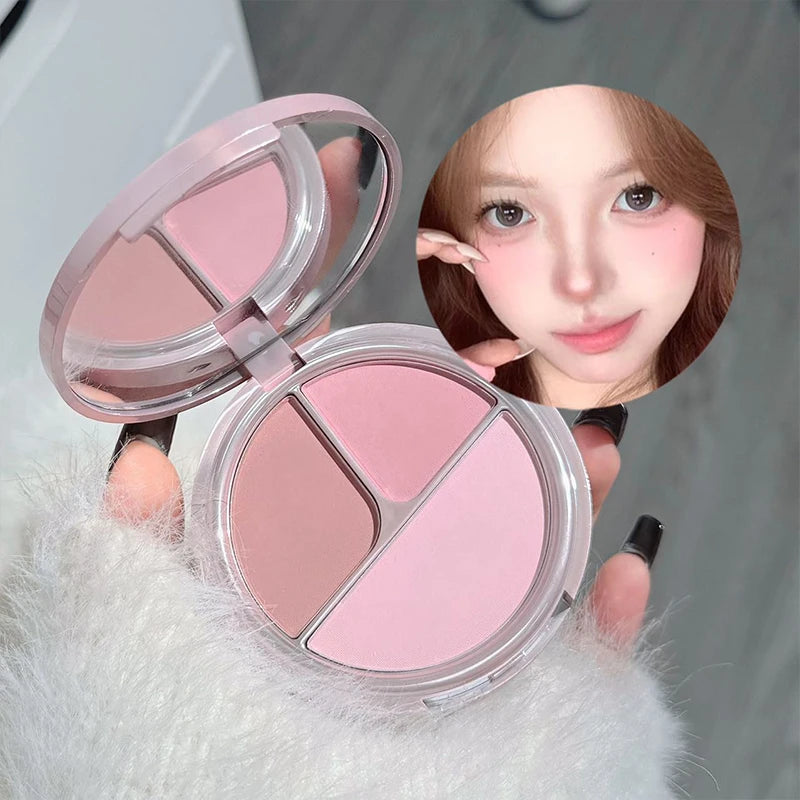 Set Trucco Lusso 7 Pezzi – Rossetti Opachi, Blush, Cipria, Palette Occhi & Collana