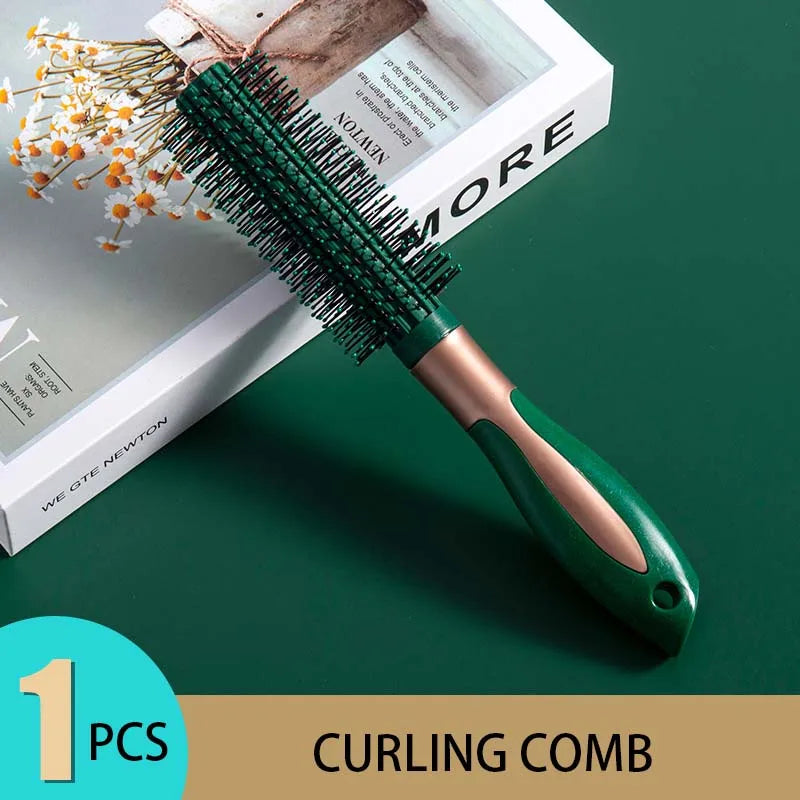 KLINA Air Cushion Hair Massage Comb Brush Scalp Detangling Antistatic Salon SPA Hairdressing Styling Tool Oval Round