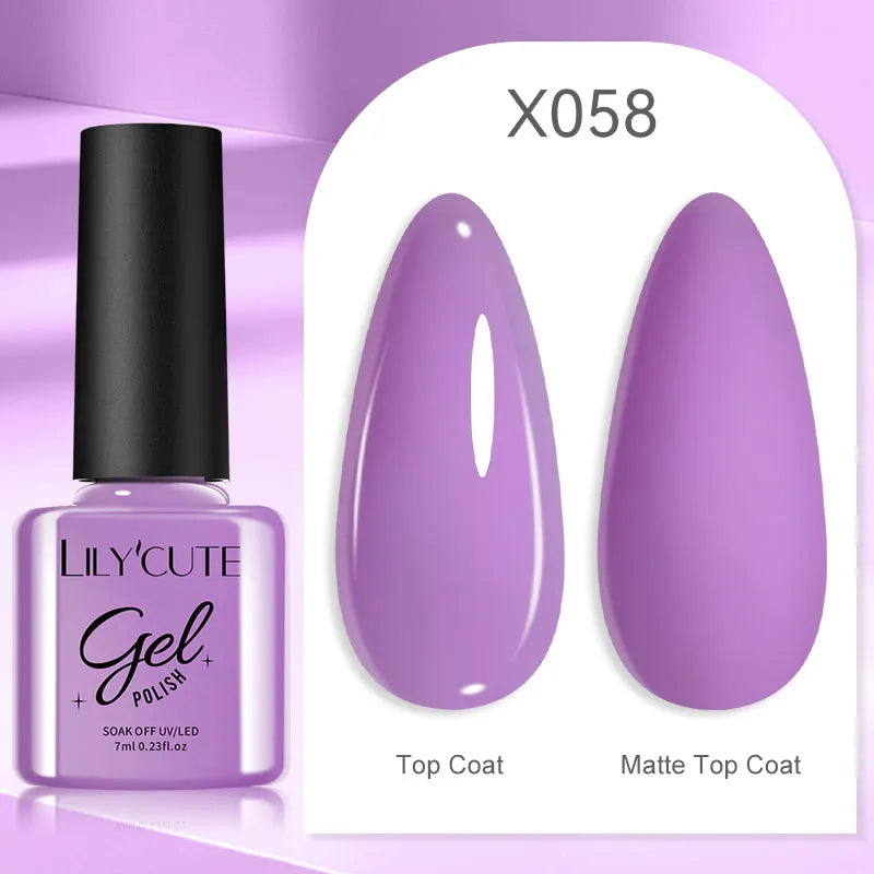 Smalto Gel Semi-Permanente LILYCUTE – 150+ Colori, UV/LED, Lunga Durata 30 Giorni