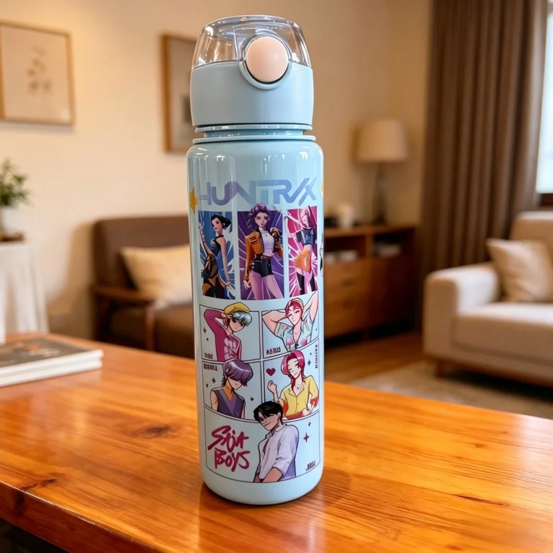 Borraccia con Cannuccia per Bambini | Design Cartoni Animati 700 ml
