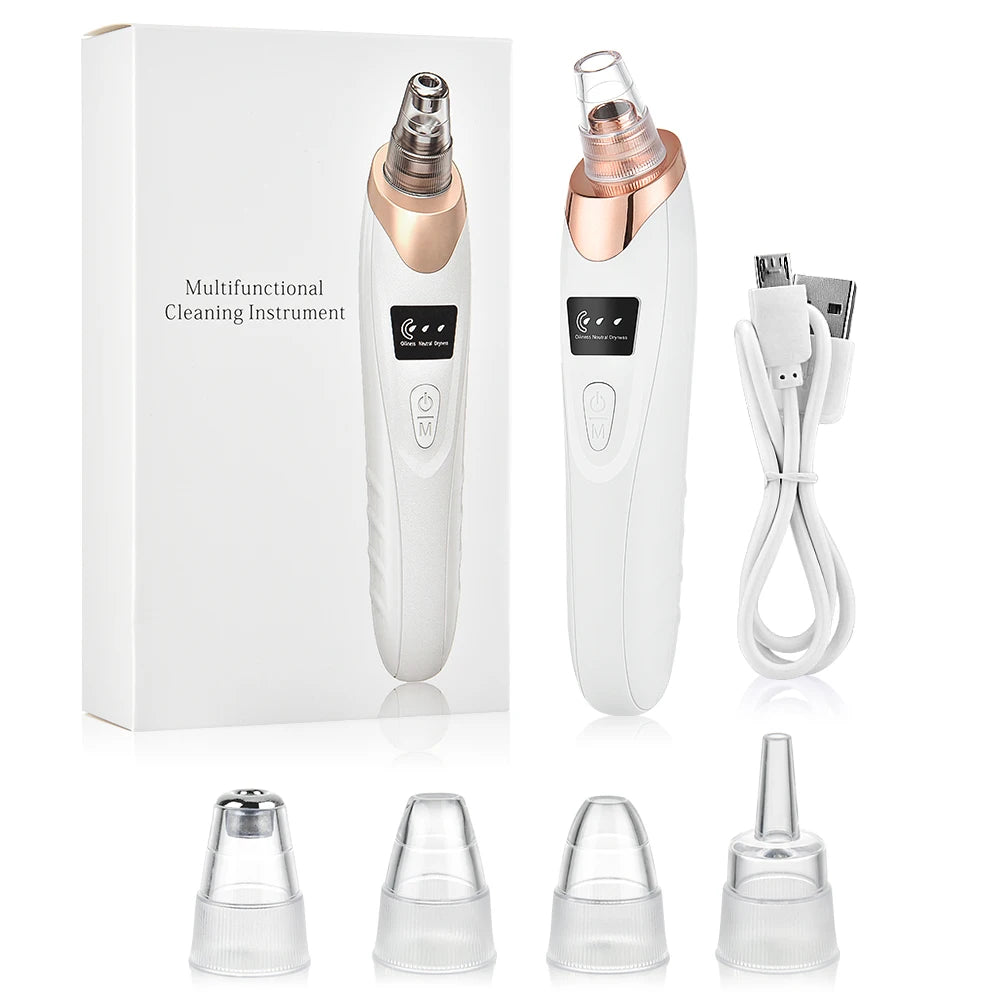 Aspirapolvere per la rimozione dei punti neri Naso elettrico Bellezza Viso Pulizia profonda Cura della pelle Aspirapolvere Macchie nere Detergente per pori dell'acne Strumento per brufoli