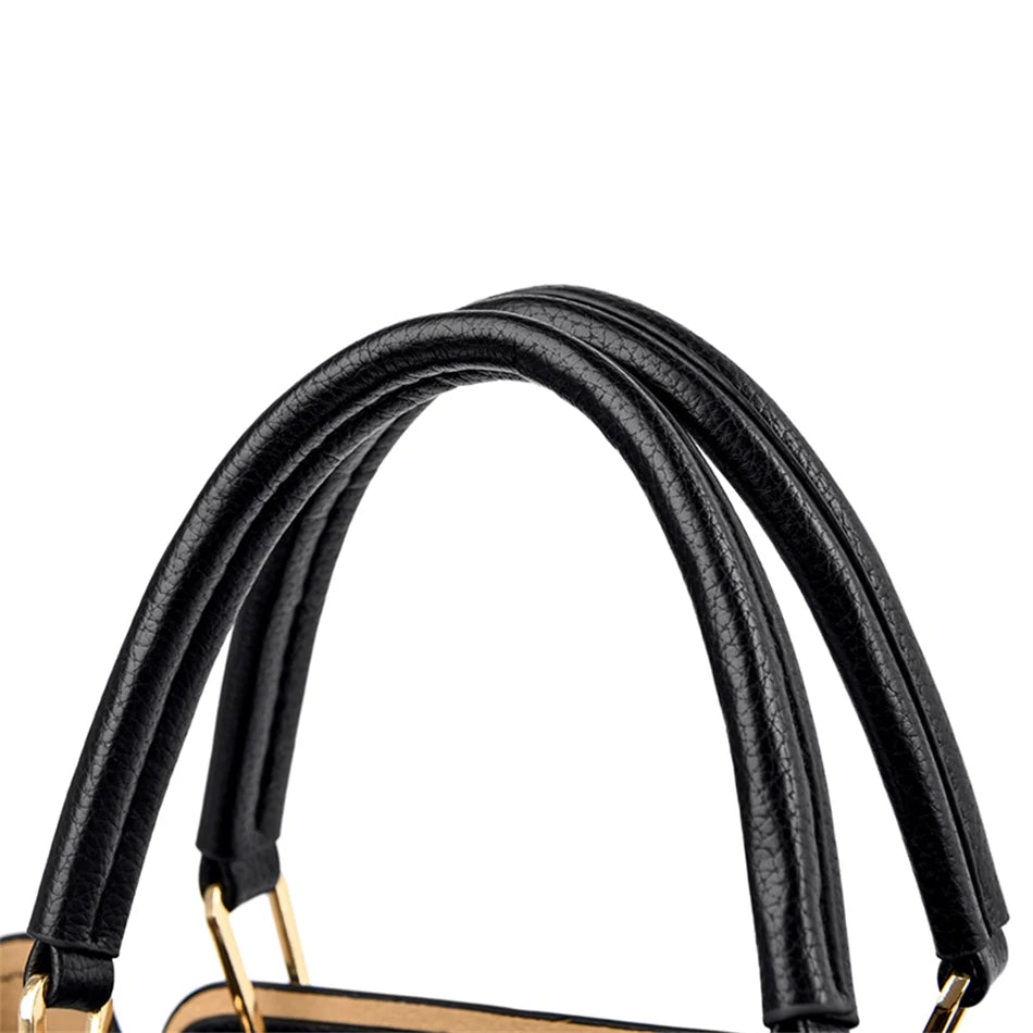 Borsa Donna Grande Capacità in Pelle Microfibra – Shopper Tote con Tracolla | 4 Colori
