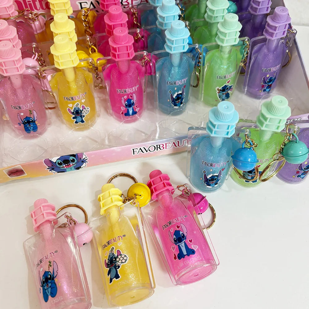 Set 24 Lip Gloss Stitch – Con Portachiavi, Waterproof & Lunga Durata