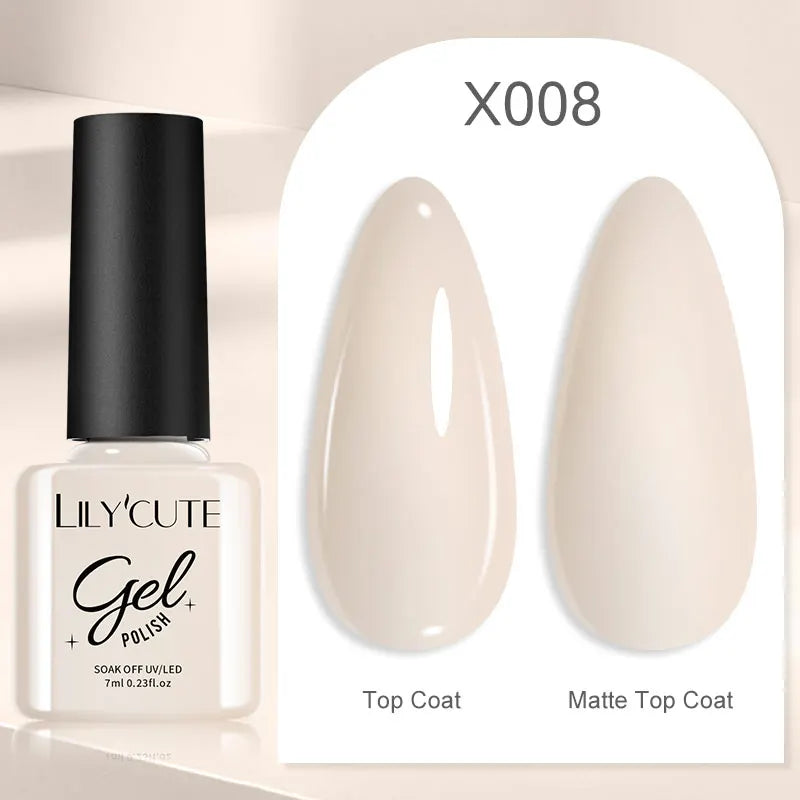 Smalto Gel Semi-Permanente LILYCUTE – 150+ Colori, UV/LED, Lunga Durata 30 Giorni