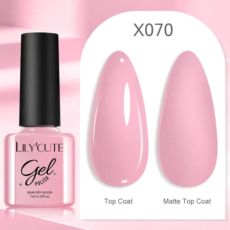 Smalto Gel Semi-Permanente LILYCUTE – 150+ Colori, UV/LED, Lunga Durata 30 Giorni