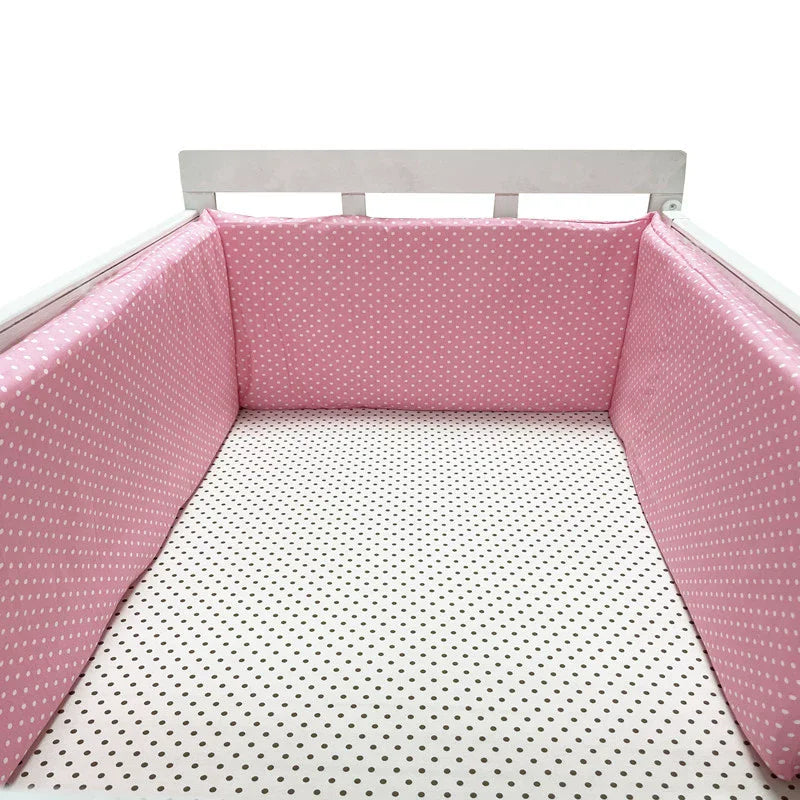 Paraurti per Lettino in Cotone 200×30cm – Doppia Faccia, Cerniera, Design Nordic