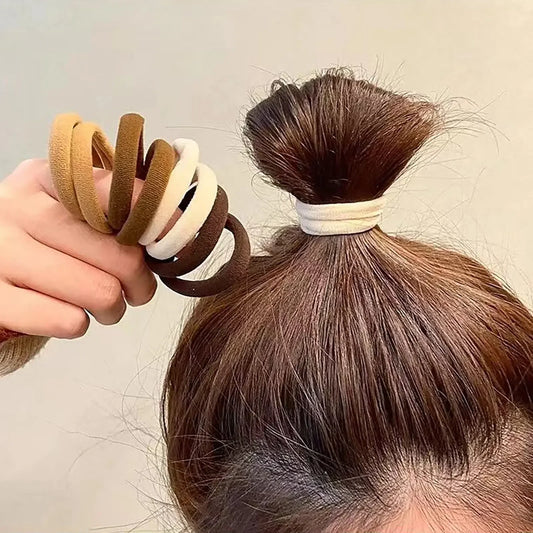Elastici per Capelli in Nylon – Set da 30 a 200 Pezzi | Coda di Cavallo Donna e Ragazza