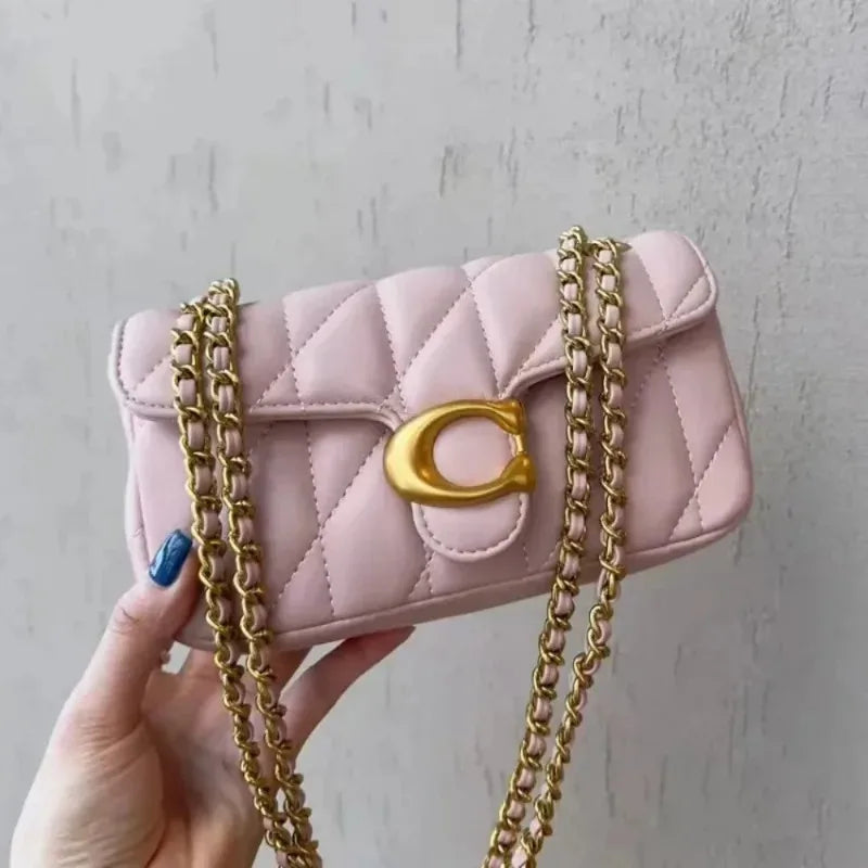 Borsa a tracolla diagonale da donna in pelle di lusso dal design classico, con morbida tracolla regolabile, borsa per tutti i giorni