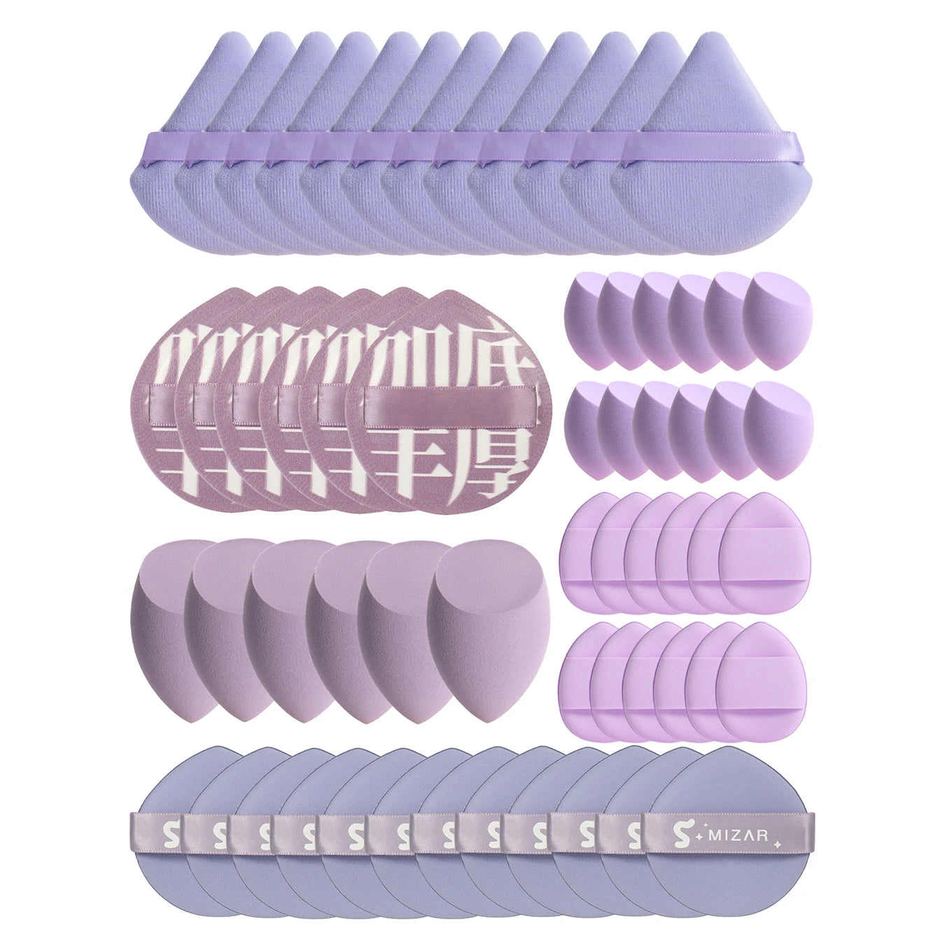 Tamponi per Trucco in Poliuretano 12cm – Set da 10 a 60 Pezzi, BB Cream e Fondotinta