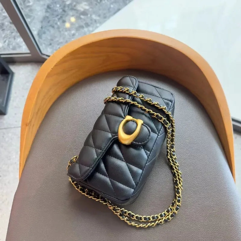 Borsa a tracolla diagonale da donna in pelle di lusso dal design classico, con morbida tracolla regolabile, borsa per tutti i giorni