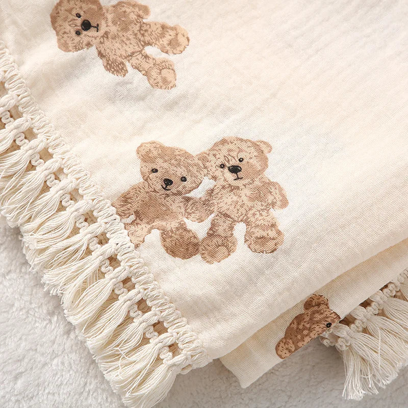 Copertina in Mussola di Cotone per Neonati — 22 Fantasie