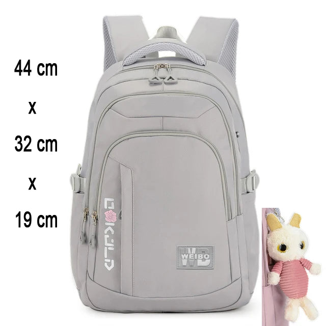 Zaino Scolastico per Ragazze e Adolescenti in Nylon – 3 Stili, Multi Colori | AyeBeau