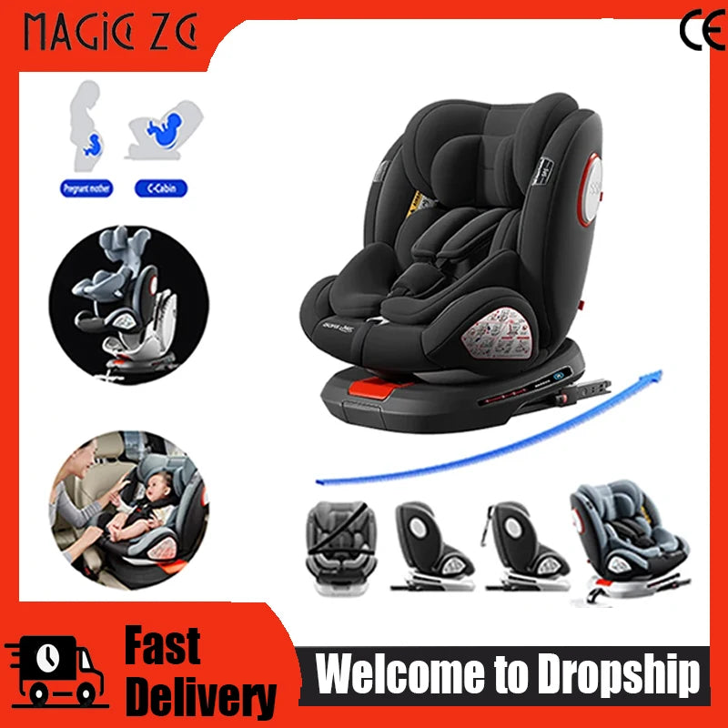 Seggiolino Auto per Bambini ECE R129 con ISOFIX e Rotazione 360°