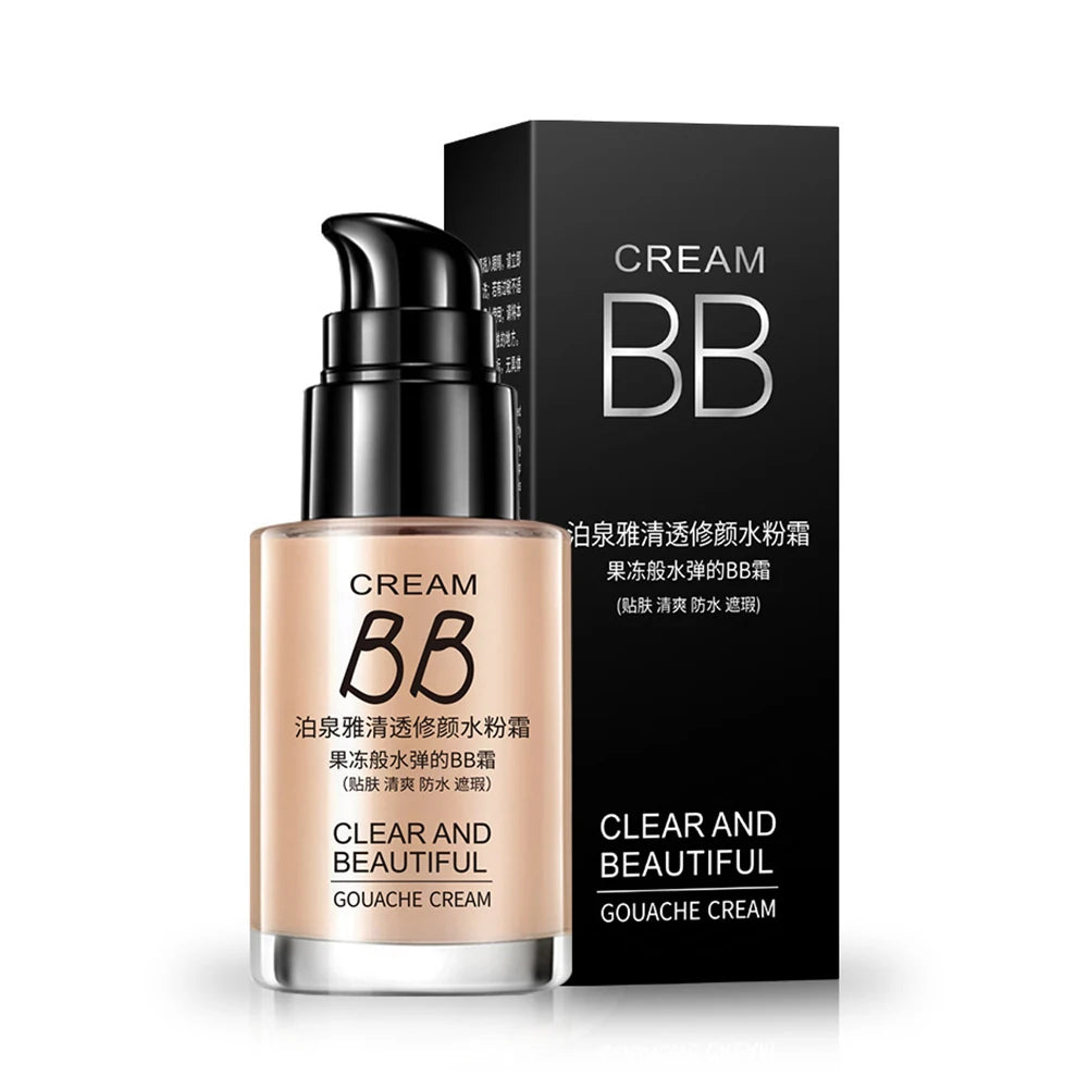 BIOAQUA Fondotinta Liquido BB Cream – Correttore Impermeabile, Illuminante & Sbiancante | Lunga Durata