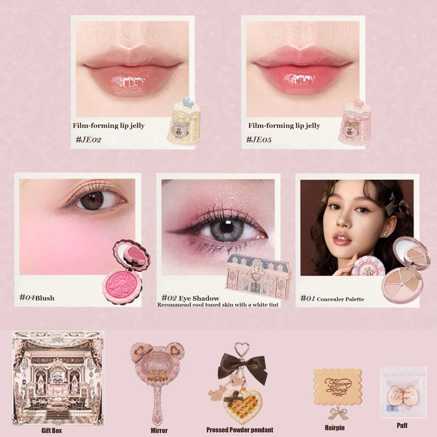 Set Regalo Makeup Flower Knows Sweetie Bear — Tutto in Uno