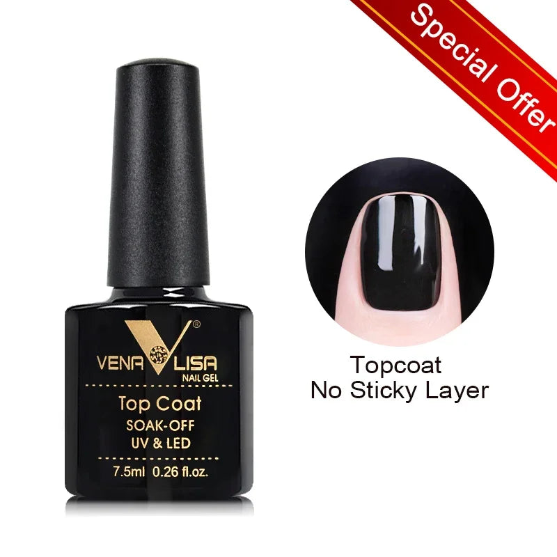 Smalto gel per unghie Venalisa VIP4 SENZA HEMA/TPO Copertura completa Bellissimo smalto semipermanente Soak Off UV LED Gel Smalto per unghie Lacca gel