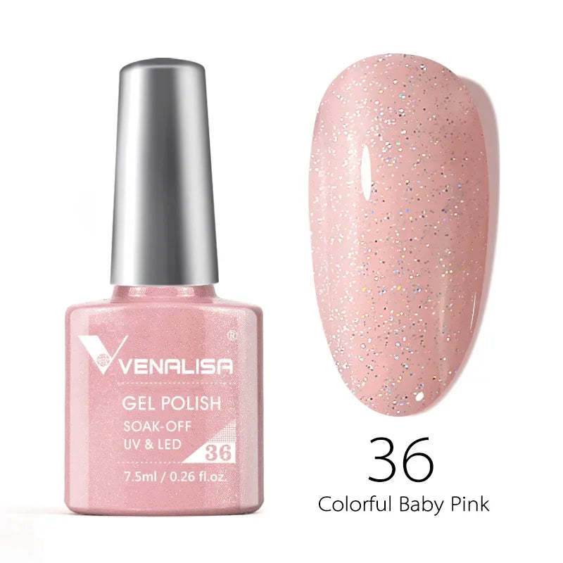 Smalto gel per unghie Venalisa VIP4 SENZA HEMA/TPO Copertura completa Bellissimo smalto semipermanente Soak Off UV LED Gel Smalto per unghie Lacca gel