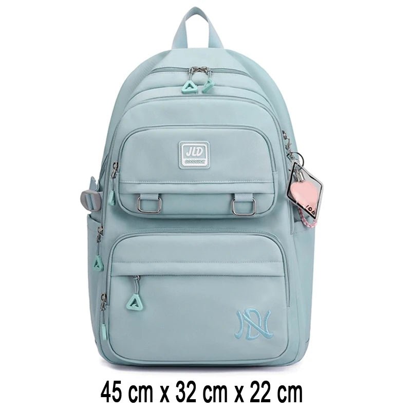 Zaino Scolastico per Ragazze e Adolescenti in Nylon – 3 Stili, Multi Colori | AyeBeau