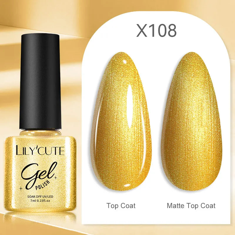Smalto Gel Semi-Permanente LILYCUTE – 150+ Colori, UV/LED, Lunga Durata 30 Giorni