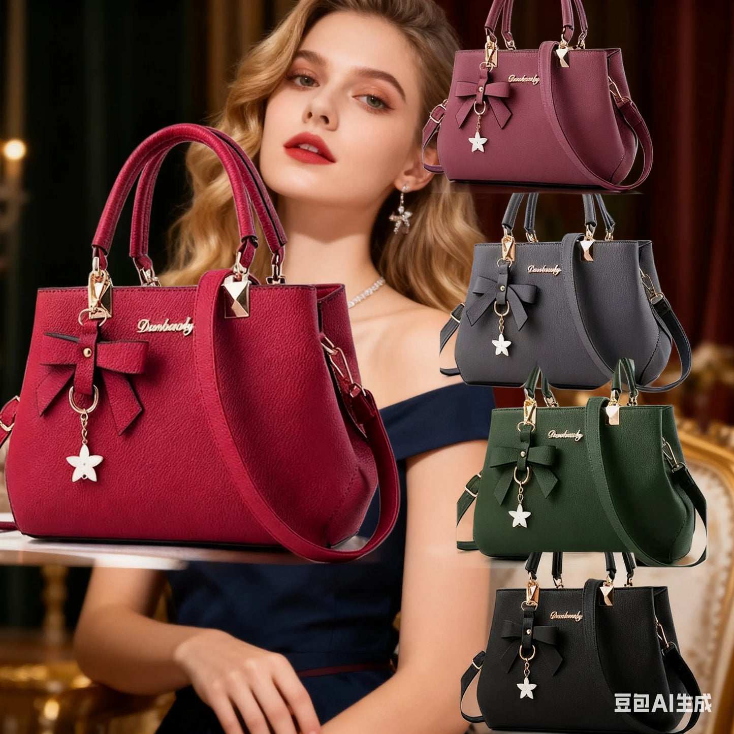 Borsa da donna 2026 nuova tendenza della moda borsa a tracolla casual versatile in stile semplice in rilievo.