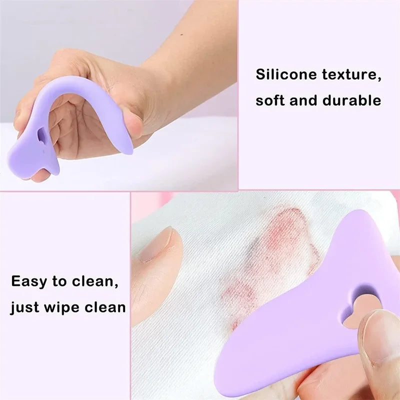 Stencil Trucco Multifunzionale in Silicone – Eyeliner, Sopracciglia, Rossetto & Ombretto