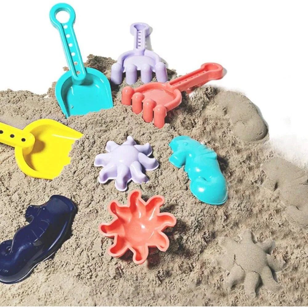 Set Giocattoli da Spiaggia per Bambini – Auto, Clessidra, Pala & Sprinkler | Estate