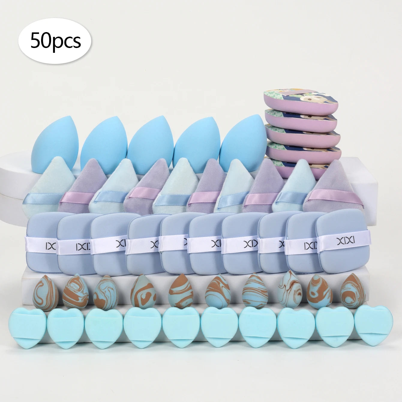 Spugnette Trucco Compresse che si Espandono con l’Acqua – Set da 10 a 50 Pezzi