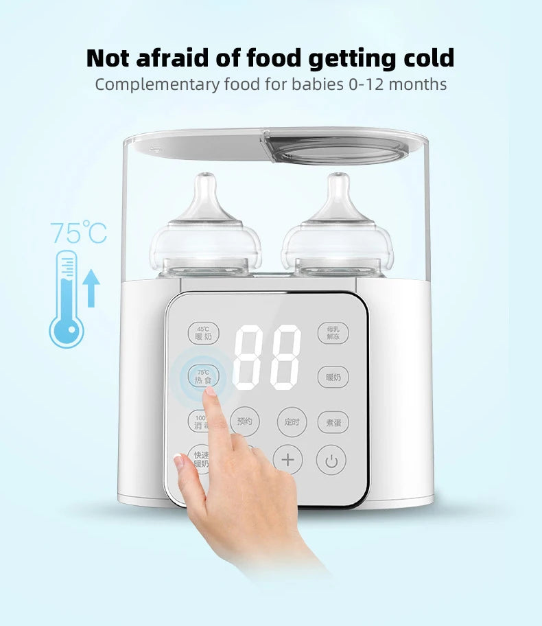 Scaldabiberon Multifunzione Veloce Accessori per bambini Riscaldatore per alimenti Scaldalatte Sterilizzatore con controllo accurato della temperatura